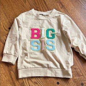 Amazon Kids 'Big Sis' Hoodie - Tan